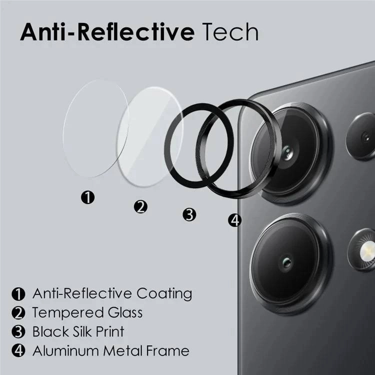 خرید محافظ لنز دوربین راینو مدل رینگی مناسب برای گوشی موبایل شیائومی Redmi Note 13 4G با کیفیت عالی از EYEWISH