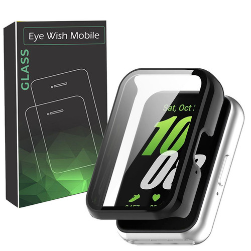 کاور آی ویش مدل PC مناسب برای ساعت هوشمند سامسونگ Galaxy Watch Fit 3 به همراه محافظ صفحه نمایش