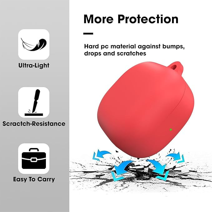 کاور مدل SilicoType مناسب برای کیس هدفون سامسونگ Galaxy Buds Live / Buds 2 / Buds Pro / Buds 2 Pro / Buds FE