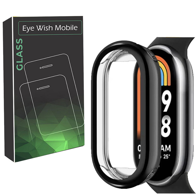 کاور آی ویش مدل PC مناسب برای ساعت هوشمند شیائومی Mi Band 8 به همراه محافظ صفحه نمایش