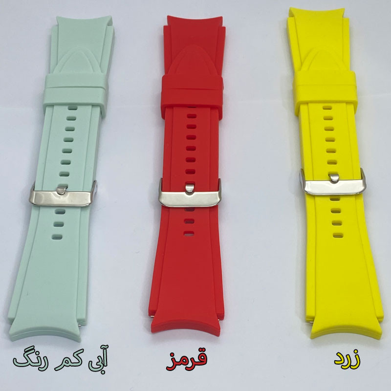 بند مدل Silicone Sport Fit مناسب برای ساعت هوشمند سامسونگ Galaxy Watch 4 40mm /44mm /Classic 42mm /Classic 46mm / Watch 5 40mm / 44mm / Pro 45mm / Watch 6 40mm / 44mm / Classic 43mm / Classic 47mm