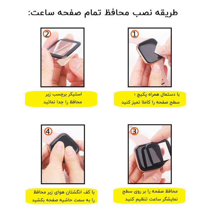 محافظ صفحه نمایش مدل SFP-PMMA مناسب برای ساعت هوشمند امیزفیت Bip U / U Pro