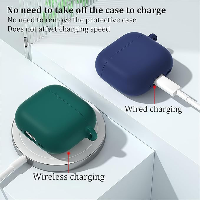 کاور مدل Silicone Type مناسب برای کیس اپل ایرپاد 4 / Airpod 4th Gen