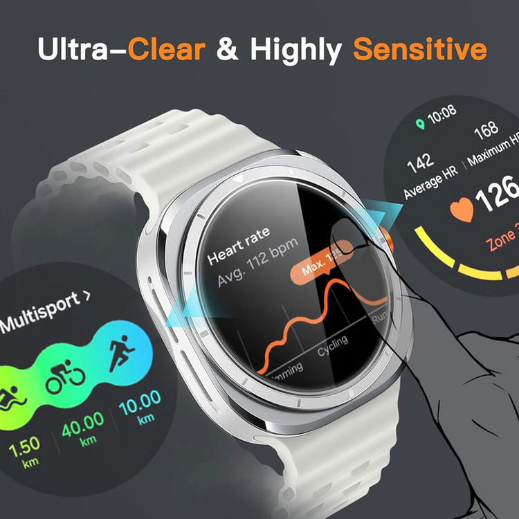 کاور آی ویش مدل Bumper-sh مناسب برای ساعت هوشمند ساعت هوشمند سامسونگ Galaxy Watch 8 Ultra 47 mm به همراه محافظ صفحه نمایش