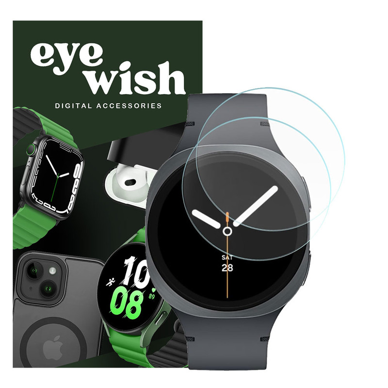 محافظ صفحه نمایش شیشه ای آی ویش مدل SH-ew مناسب برای ساعت هوشمند سامسونگ Galaxy Watch 8 40mm بسته دو عددی