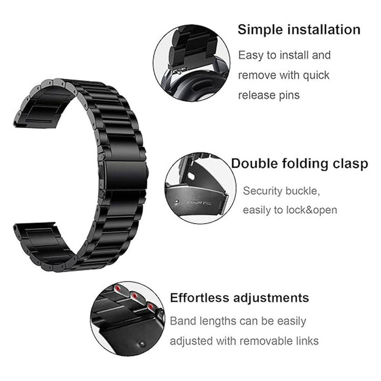 بند آی ویش مدل 3bead Loop-CR مناسب برای ساعت هوشمند هایلو Solar 5 22mm