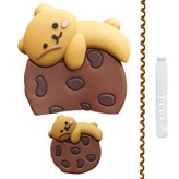 محافظ کابل طرح فانتزی خرس مهربان مدل Kind Teddy به همراه محافظ شارژر دیواری مجموعه 4 عددی