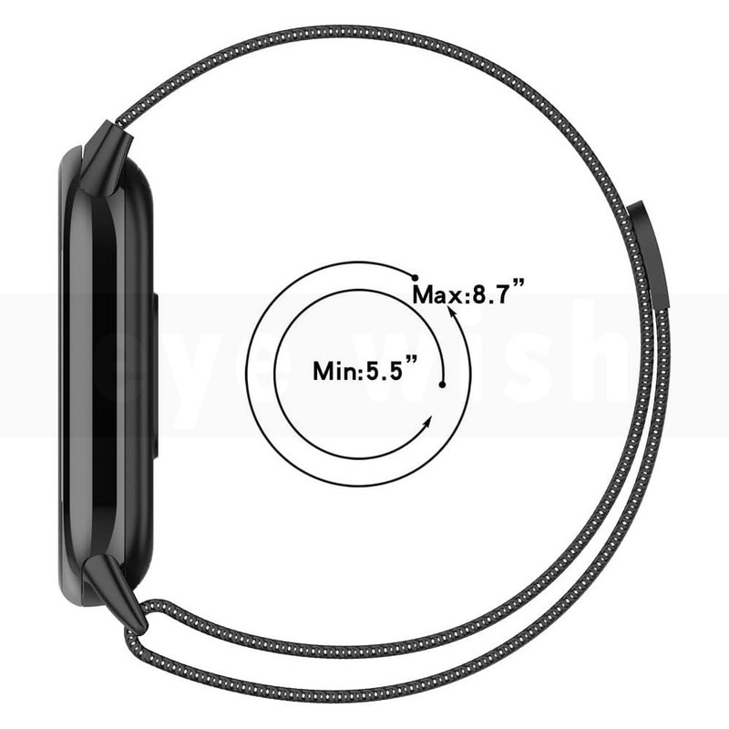 بند آی ویش مدل MILANSE مناسب برای ساعت هوشمند شیائومی Mi Band 8
