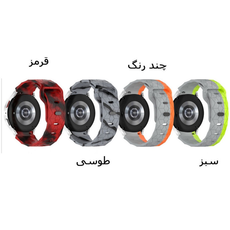 بند آی ویش مدل Silicon Patern مناسب برای ساعت هوشمند سامسونگ Galaxy Watch 6 40mm / 6 44mm / 6 classic 43mm / 6 classic 47 mm