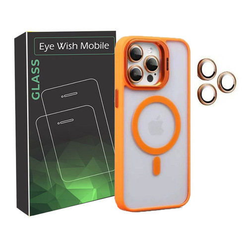 کاور آی ویش مدل case pro مناسب برای گوشی موبایل اپل iPhone 15 pro به همراه محافظ لنز