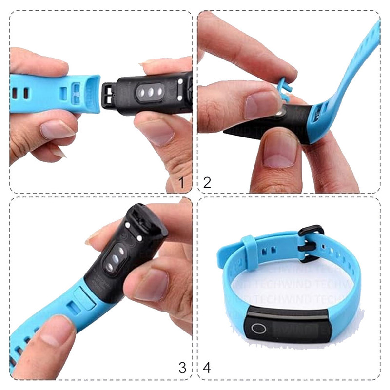 بند آی ویش مدل Silicone مناسب برای ساعت هوشمند هوآوی Honor Band 5 17mm