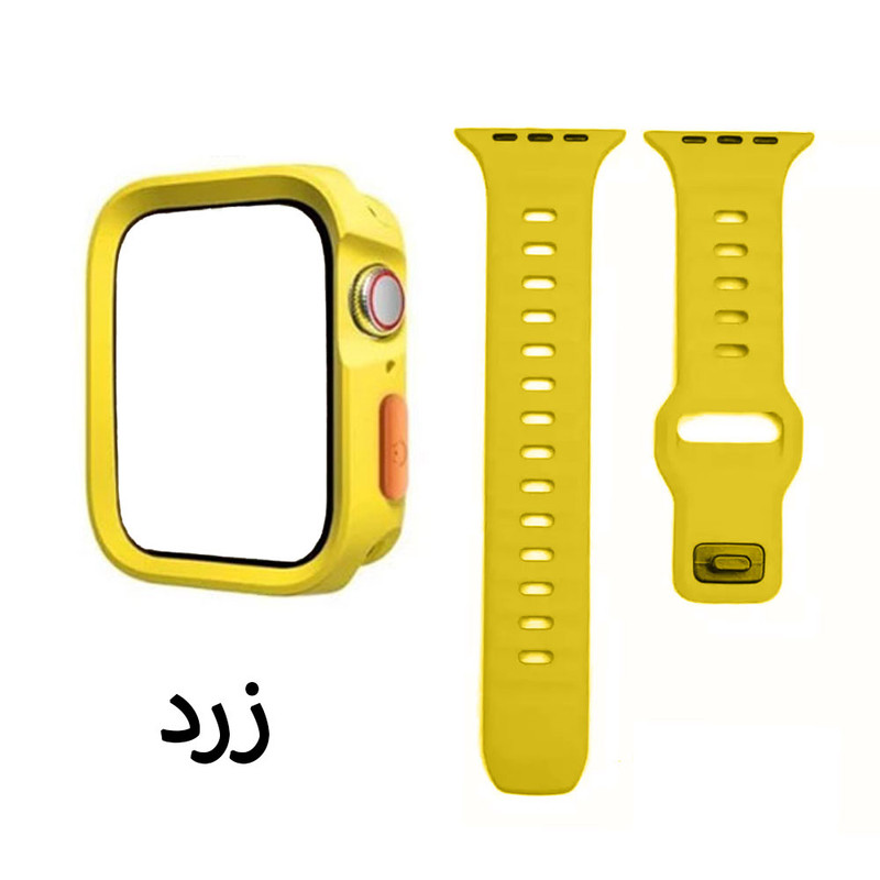بند آی ویش مدل spigen sport-difen مناسب برای اپل واچ سری se/1/2/3/4/5/6/7/8/9/se2021/se2023/se aluminumسایز 38 / 40 / 41 میلی متر به همراه کاور دیفندر
