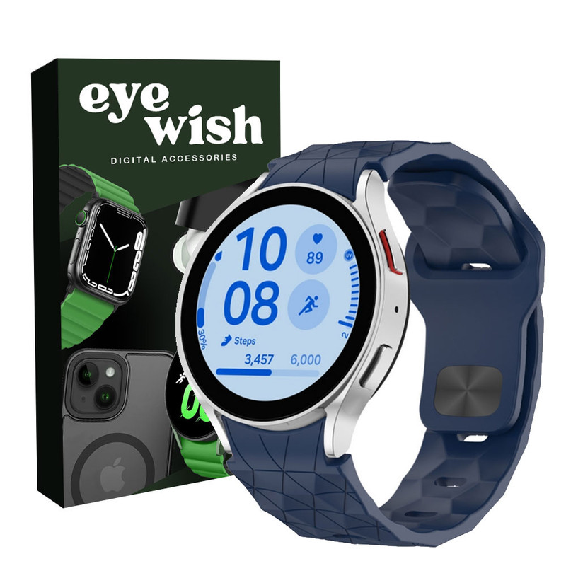 بند آی ویش مدل Silicon Patern مناسب برای ساعت هوشمند سامسونگ Galaxy Watch 4 40mm / 4 44mm / 4 classic 42mm / 4 classic 46 mm