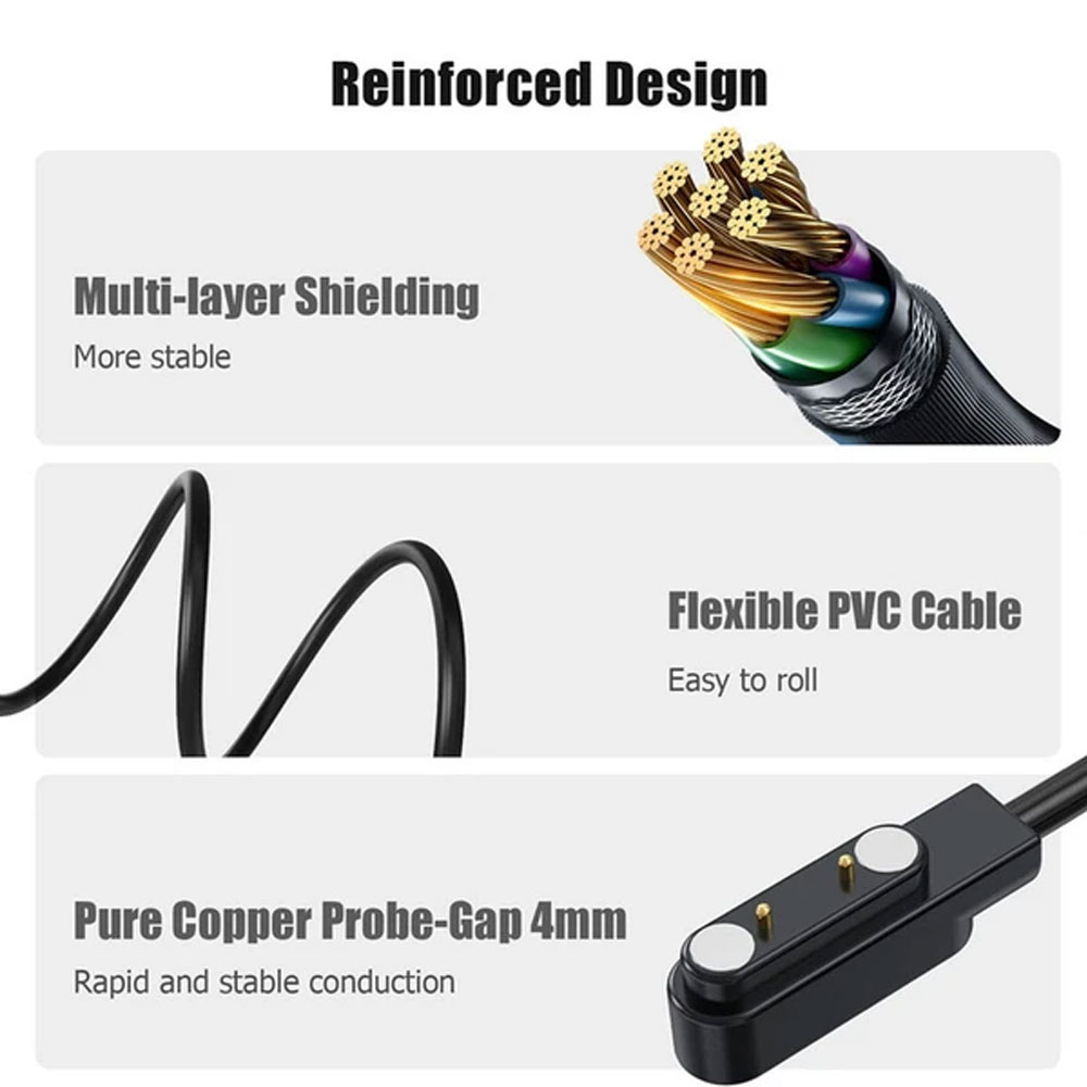 کابل شارژ ناتینگ مدل Charger مناسب برای ساعت هوشمند CMF Watch Pro 2