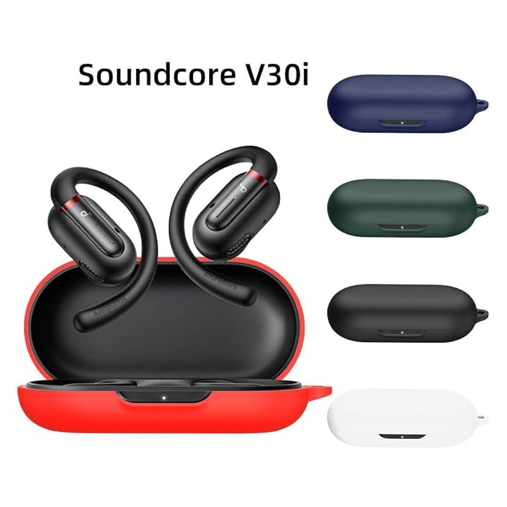 کاور کیس هدفون بی سیم ایرپاد شیائومی انکر V30i مدل Silicone Case مناسب برای Soundcore Anker V30i