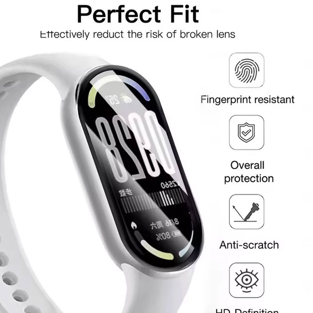 گلس مچ بند شیائومی مدل نانو مناسب برای می بند پنج MI BAND 5