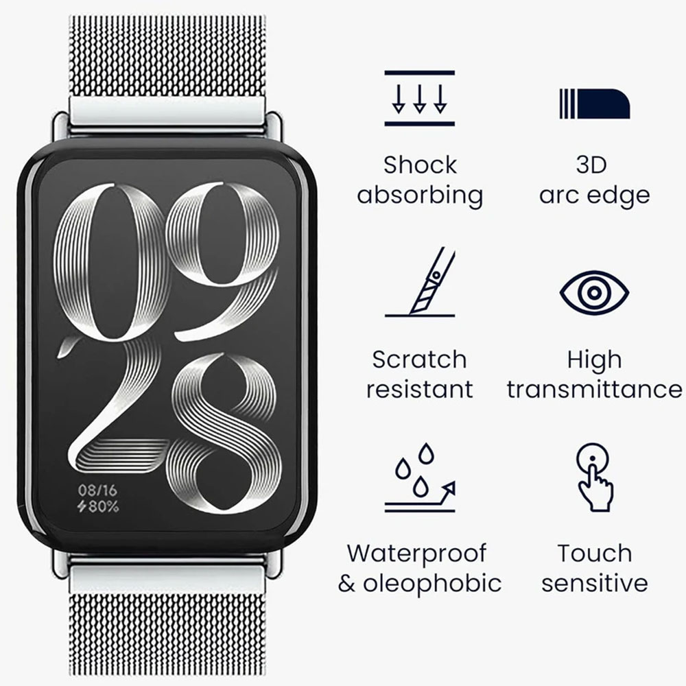 گلس مچ بند شیائومی مدل نانو مناسب برای می بند هشت پرو MI BAND 8 PRO