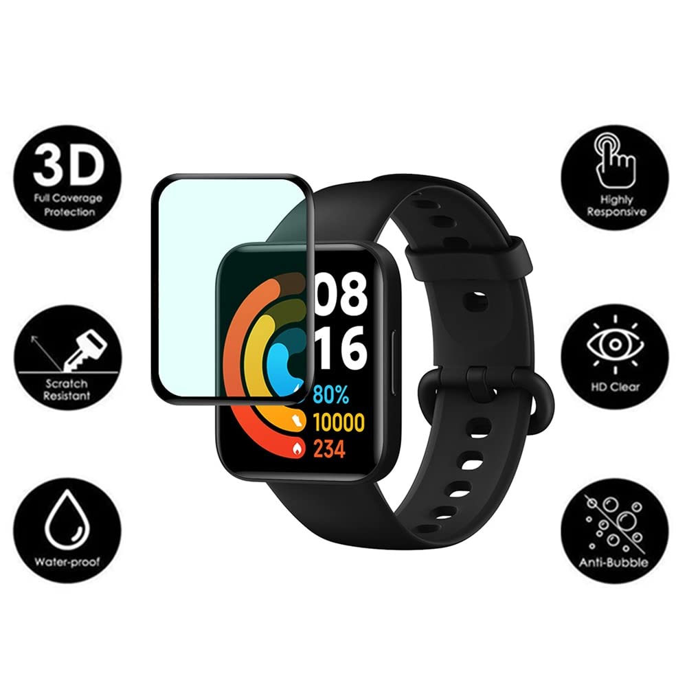 گلس ساعت شیائومی مدل نانو مناسب برای ساعت شیائومی می واچ دو لایت mi Watch 2 Lite