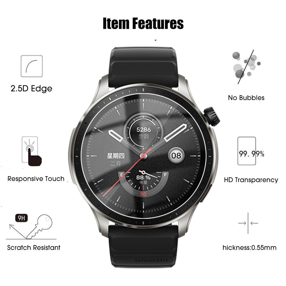 گلس ساعت شیائومی مدل نانو مناسب برای ساعت شیائومی امیزفیت AMAZFIT GTR 4