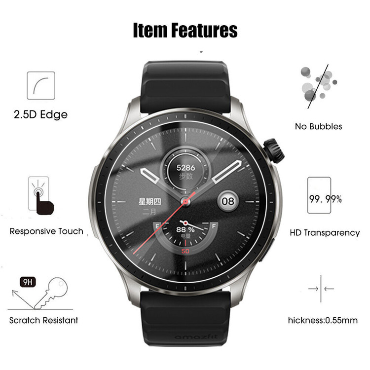 گلس ساعت شیائومی مدل نانو مناسب برای ساعت شیائومی امیزفیت AMAZFIT GTR 4