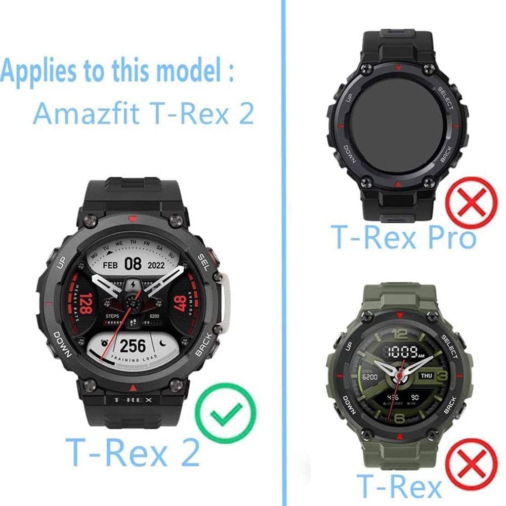 گلس ساعت شیائومی مدل شیشه ای مناسب برای ساعت شیائومی امیزفیت تی رکس دو AMAZFIT Trex 2