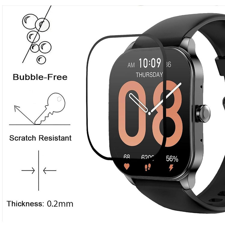 گلس ساعت شیائومی مدل شیشه ای مناسب برای ساعت شیائومی امیزفیت پاپ AMAZFIT POP 3S