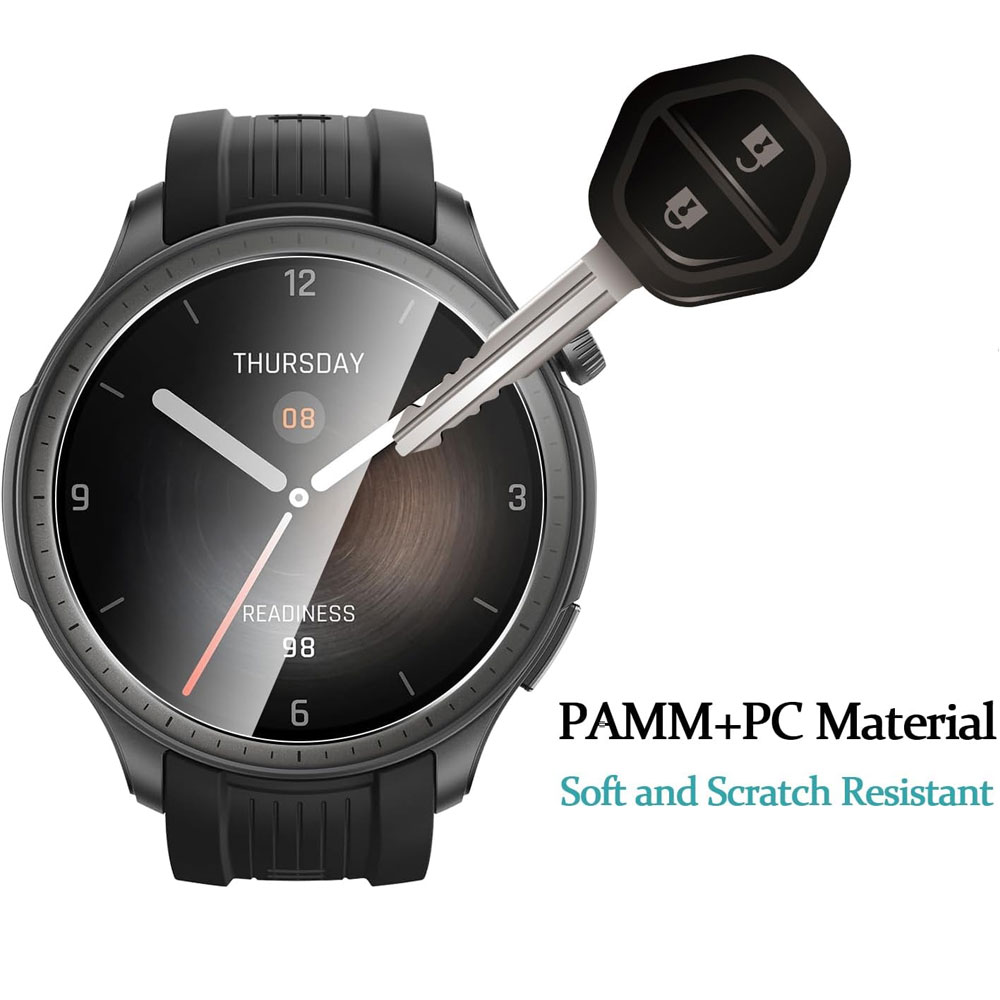 گلس ساعت شیائومی مدل شیشه ای مناسب برای ساعت شیائومی امیزفیت بالانس AMAZFIT BALANCE