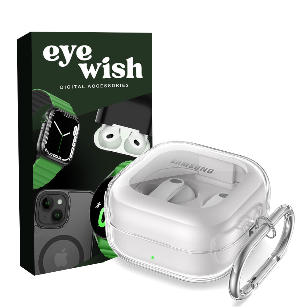 کاور مدل ژله ای شفاف مناسب برای کیس هنذفری بی سیم سامسونگ بادز چهار Galaxy Buds 4 / Buds 4 pro