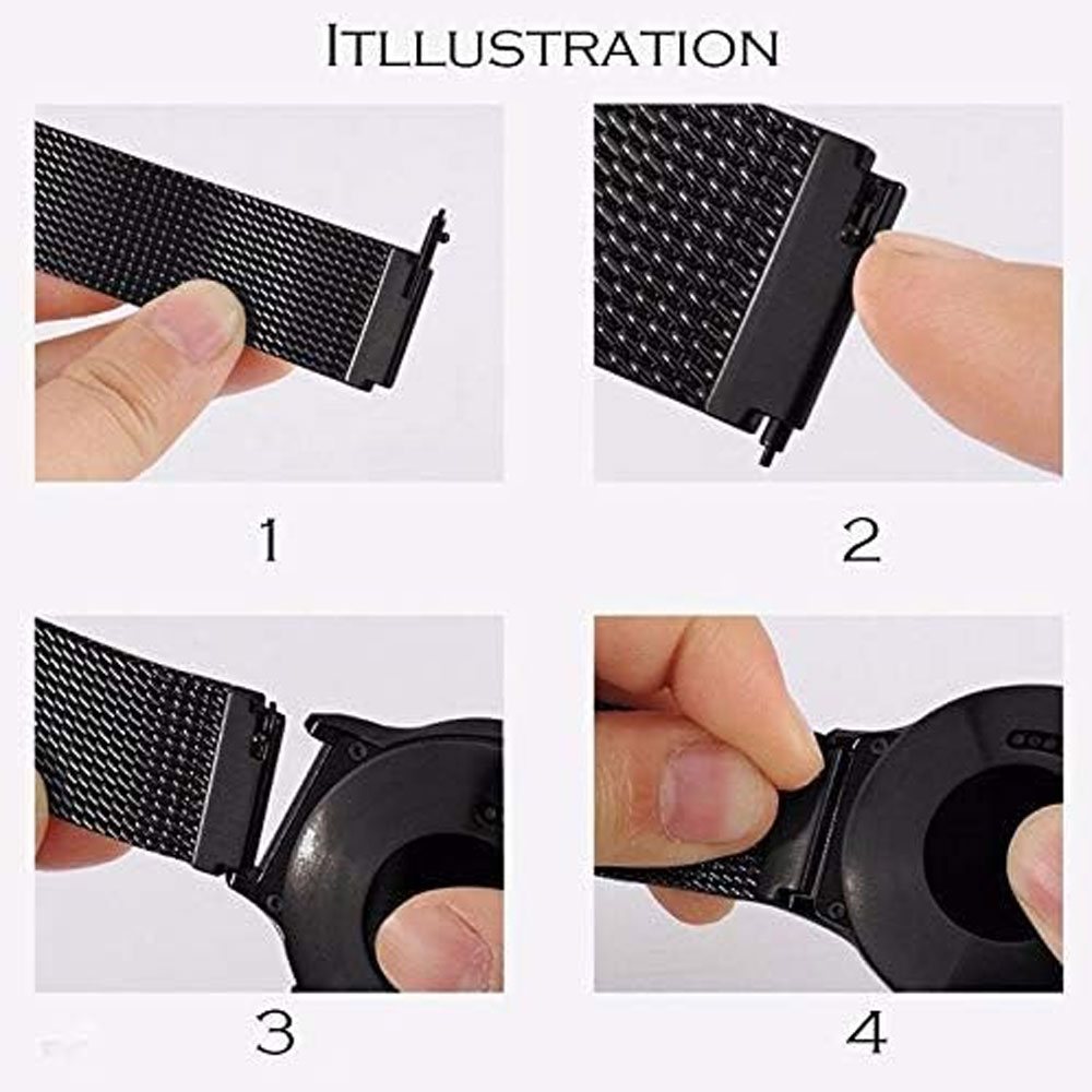 بند حصیری مناسب ساعت گلوریمی GLORIMI GX PLUS از جنس استیل با کیفیت بالا