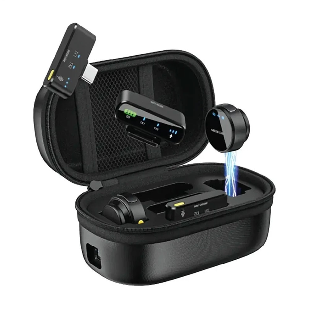 ست میکروفن بی سیم گرین لاین مدل GM-85X با درگاههای اتصال USB C
