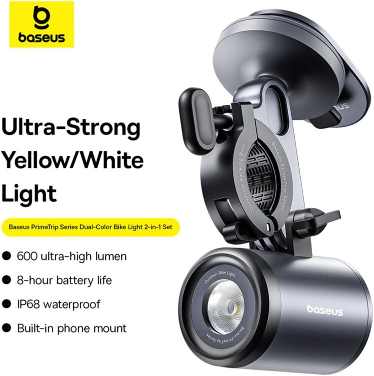 هولدر و چراغ قوه دوچرخه و موتور بیسوس Baseus BS-CG025