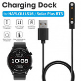 کابل شارژر مگنتی مشکی مخصوص ساعت هوشمند Haylou Solar Plus (LS16)