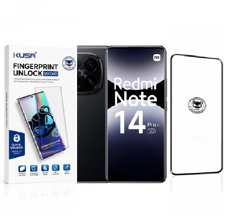 بستهبندی گلس اورجینال KUSA شیائومیRedmi Note 14 Pro Plus