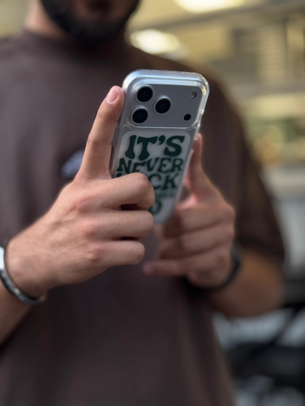 قاب موبایل شفاف تایپوگرافی 3D Good Vibes | طراحی مینیمال و فانتزی| مناسب آیفون iPhone 11 تا 17 Pro Max