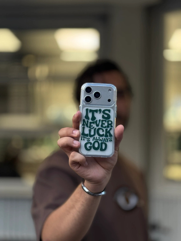 قاب موبایل شفاف تایپوگرافی 3D Good Vibes | طراحی مینیمال و فانتزی| مناسب آیفون iPhone 11 تا 17 Pro Max