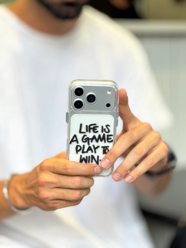 قاب آیفون LIFE IS A GAME شفاف پشت طلق | مناسب آیفون iPhone xتا 17 Pro Max