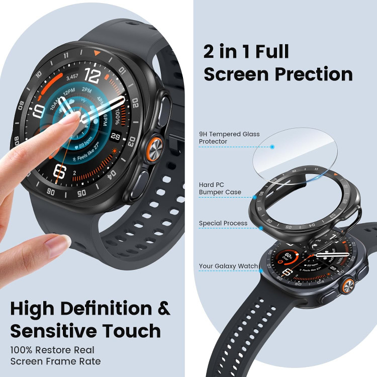 کاور گس دار آی ویش مدل Degree bumper مناسب برای ساعت هوشمند سامسونگ گلکسی واچ 9 اولترا 2/ Galaxy watch 9 ultra2