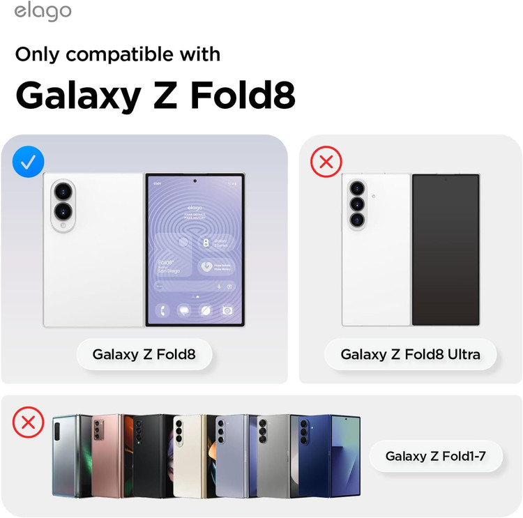 کاور شفاف آی ویش روی بدنه سامسونگ Galaxy Z Fold 8