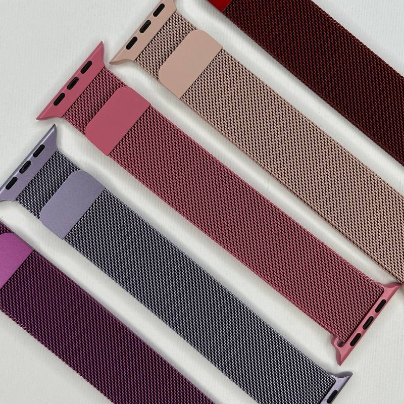 ویژه بند میلانس مناسب برای اپل واچ سری 1و2و3و4و5و6و7و8و9 سایز 42و44و45و49میلی متر اصل