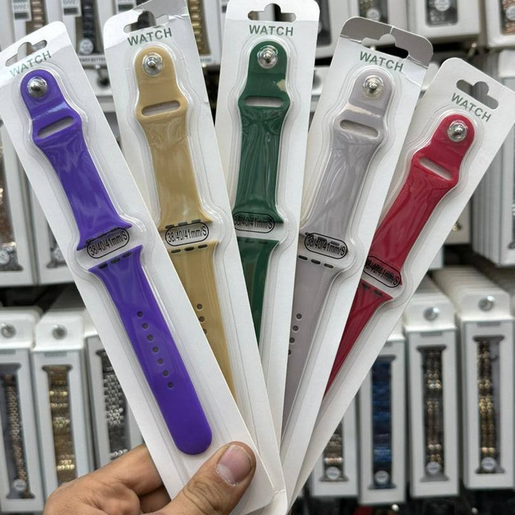 ویژه بند سیلیکونی مناسب برای تمام سری های اپل واچ 38و40و41میلی متر اصل