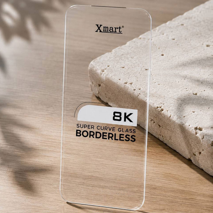 گلس بی حاشیه ایکس مارت مناسب اپل آیفون iphone 15 Pro شیشه ای با کیفیت از برند Xmart