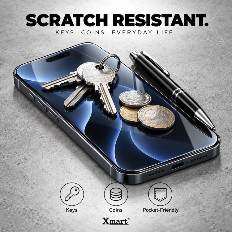 گلس بی حاشیه ایکس مارت مناسب اپل آیفون iphone 16 شیشه ای با کیفیت از برند Xmart