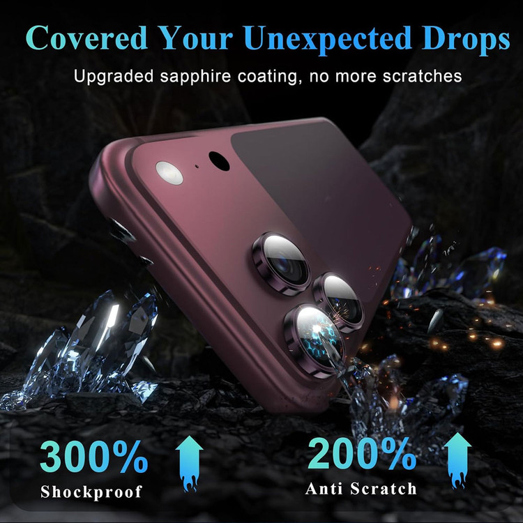 محافظ لنز شابلون دار آیفون 15 پرو مکس iphone 15pro max برند ایکس مارت آسان نصب با کیفیت Xmart glass lens-iphone 15 PRO max