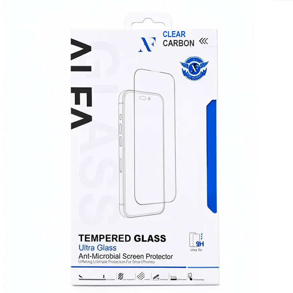 گلس بدون حاشیه بردلس آلفا مناسب برای اپل آیفون iphone 12 PRO شیشه ای بسیار با کیفیت بدون حاشیه مشکی